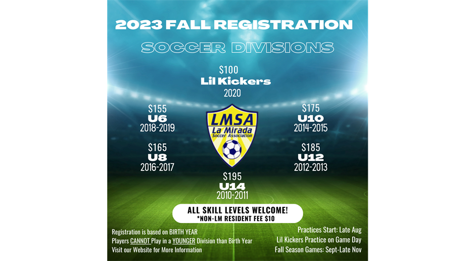 2023 Fall Division Info