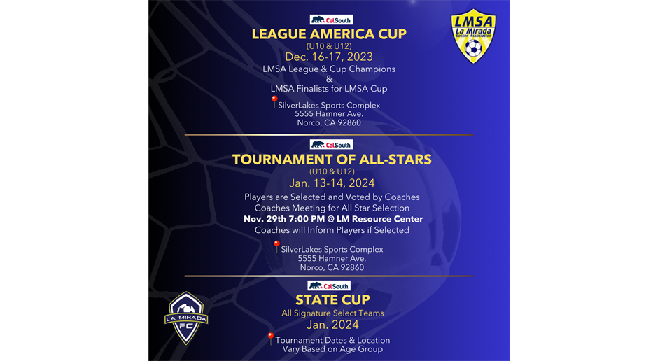 What's Coming Up!