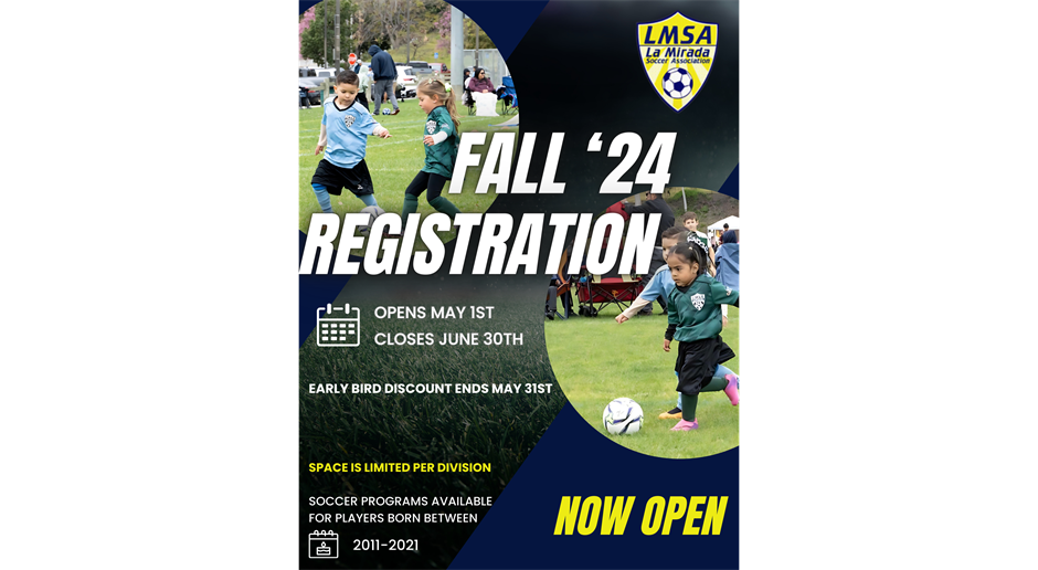 Fall '24 Registration - NOW OPEN